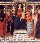 Cosimo Rosselli The Virgin and Child Enthroned with Saints china oil painting reproduction